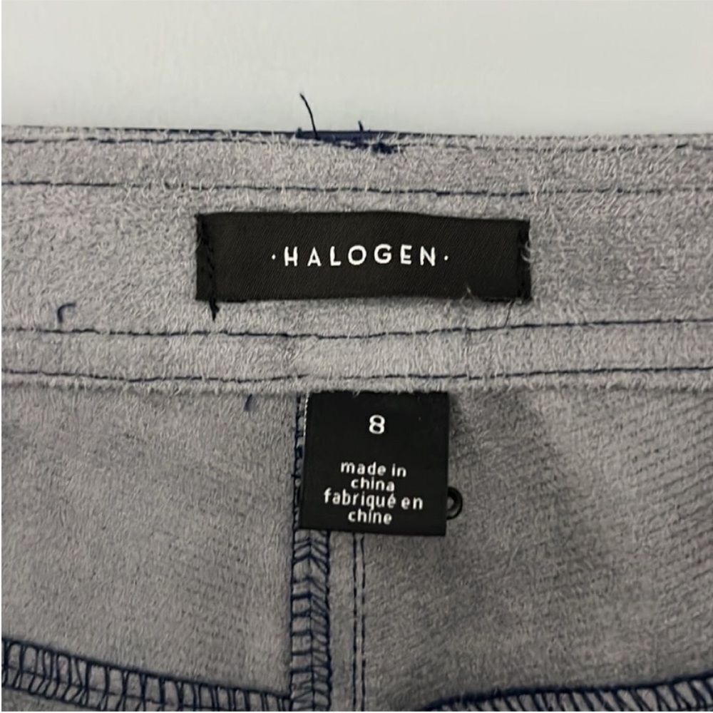 031 New Halogen® 5-Pocket Faux Leather Pants in Classic Blue Size 8 - Picture 4 of 11